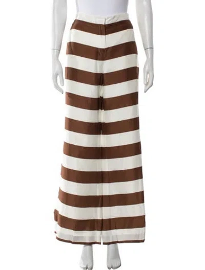 Pre-owned Cult Gaia Silk Wide Leg Pants W/ Tags In Multicolor