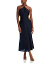 Cult Gaia Silvia Embellished Cutout Crepe Midi Dress In Black