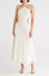Cult Gaia Silvia Halter Dress In White