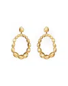 Cult Gaia Sira Gold Foiled Open Drop Earrings In Gold