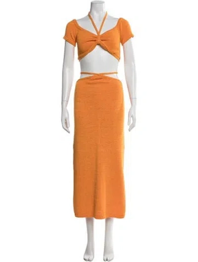 Pre-owned Cult Gaia Skirt Set In Orange