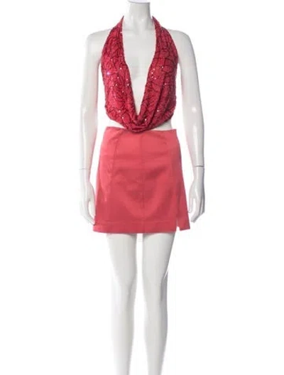 Pre-owned Cult Gaia Skirt Set In Pink