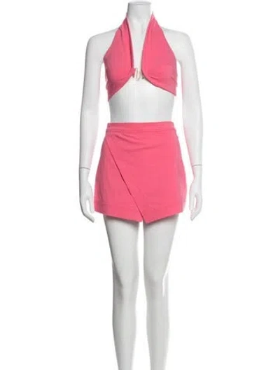 Pre-owned Cult Gaia Skirt Set In Pink