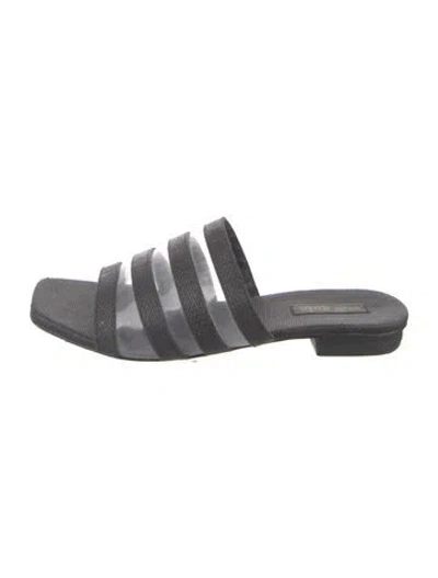 Pre-owned Cult Gaia Slides In Black