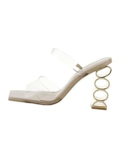 Pre-owned Cult Gaia Slides In Clear