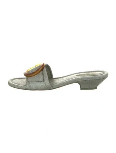 Pre-owned Cult Gaia Slides In Gray
