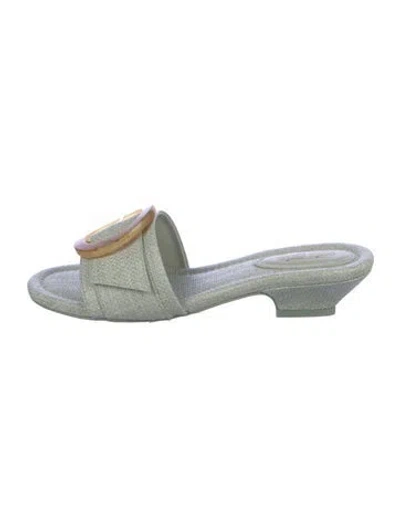 Pre-owned Cult Gaia Slides In Grey