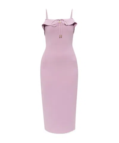 Cult Gaia Ciera Keyhole Knit Dress In Purple