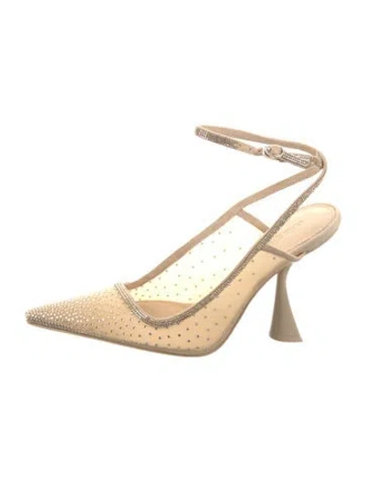 Pre-owned Cult Gaia Slingback Pumps In Neutral