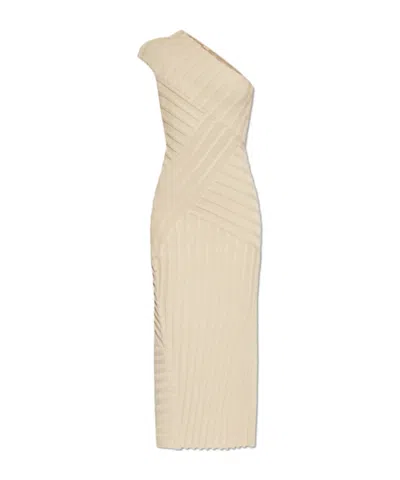 Cult Gaia Slit Dress In Beige
