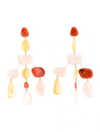 Pre-owned Cult Gaia Sloane Drop Earrings In Multi