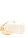 Cult Gaia Small Yasmin Tassel-embellished Clutch Bag In Neutral
