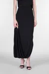 Cult Gaia Sola Skirt In Black Viscose In Black