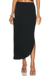 Cult Gaia Sola Skirt In Black Viscose In Black