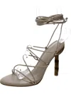 Cult Gaia Soleil Womens Leather Open Toe Pumps In Multi