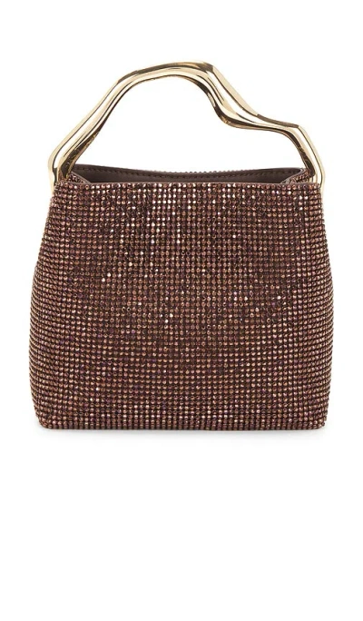 Cult Gaia Solene Mini Top Handle Bag In Brown