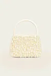 Cult Gaia Solene Mini Top Handle Bag In Pearl