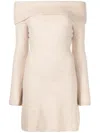 Cult Gaia Sophie Knitted Mini Dress In Neutral