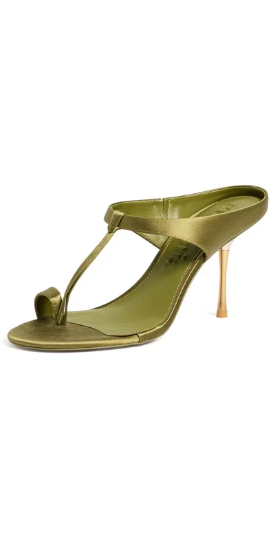 Cult Gaia Sophie Sandals Dark Chive