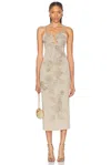 Cult Gaia Soraiya Knit Dress In Fog Shimmer