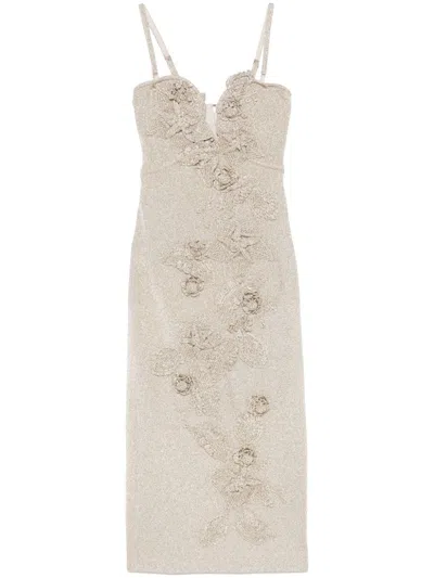 Cult Gaia Soraiya Maxi Dress In Beige