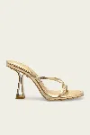 Cult Gaia Soriah Sandal In Brass In Gold
