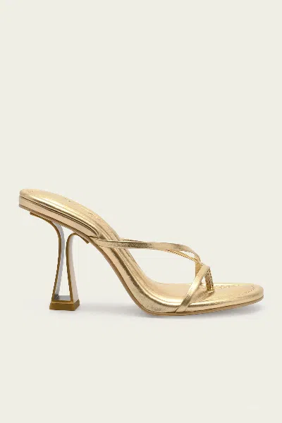 Cult Gaia Soriah Sandal In Brass In Gold