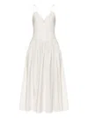 Cult Gaia Spaghetti-strap Pleated Dress In Neutral