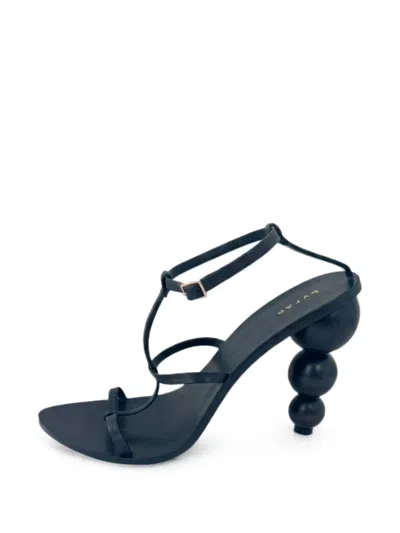 Pre-owned Cult Gaia Sphere Heel Sandals In Black
