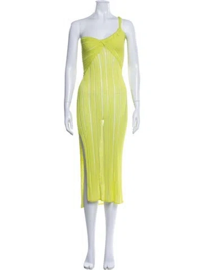 Pre-owned Cult Gaia Square Neckline Long Dress W/ Tags In Green