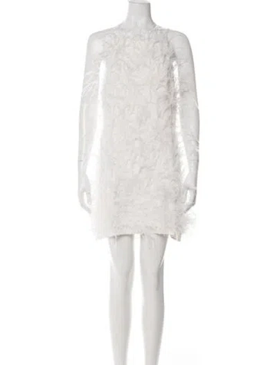 Pre-owned Cult Gaia Square Neckline Mini Dress In Neutral