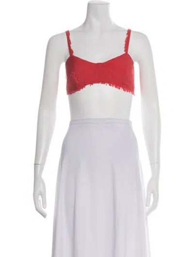Pre-owned Cult Gaia Square Neckline Sleeveless Sports Bra W/ Tags In Multicolor