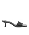 Cult Gaia Square Toe High Heel Sandals In Black