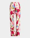 Cult Gaia Stacie Wide Leg Floral Pant In Floral Rosette In Floral Rosette