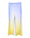 Cult Gaia Stacie Gradient Wide-leg Pants In Blue Polyester In Yellow
