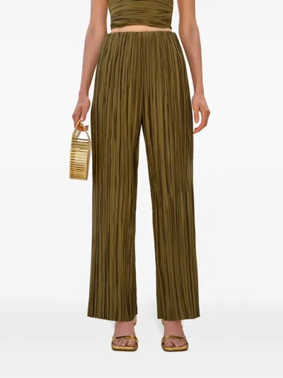 Cult Gaia Stacie Trousers In 绿色