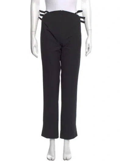 Pre-owned Cult Gaia Straight Leg Pants In Black