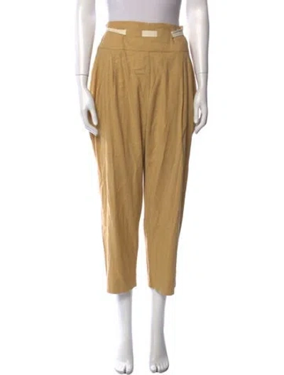 Pre-owned Cult Gaia Straight Leg Pants In Neutral
