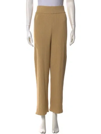 Pre-owned Cult Gaia Straight Leg Pants In Neutral