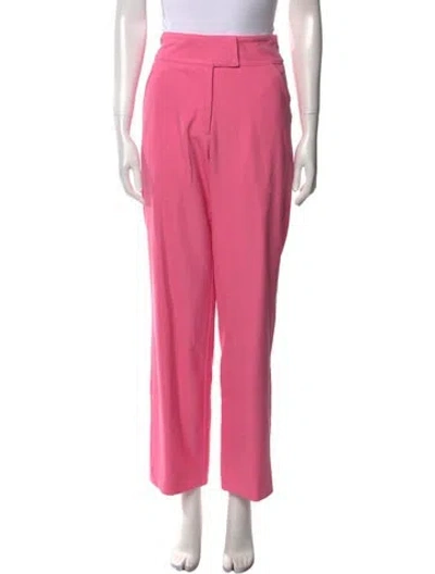 Pre-owned Cult Gaia Straight Leg Pants In Pink