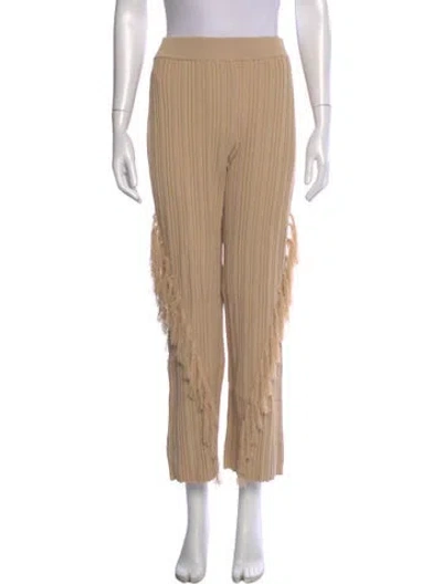Pre-owned Cult Gaia Straight Leg Pants W/ Tags In Neutral