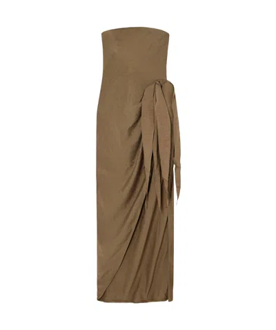 Cult Gaia Strapless Dress In Multi