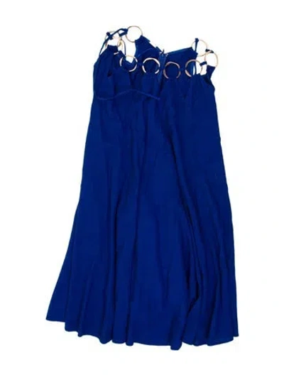 Pre-owned Cult Gaia Strapless Mini Dress In Blue