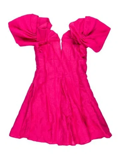 Pre-owned Cult Gaia Strapless Mini Dress In Pink