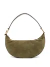 Cult Gaia Suede Zip-closure Tote Bag In Green