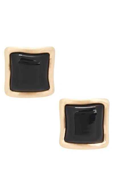 Cult Gaia Suni Gold-tone And Resin Earrings In Orange