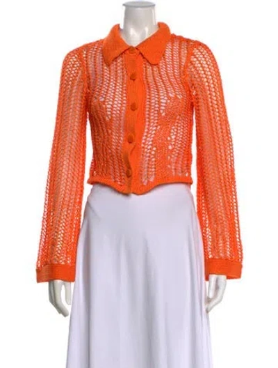 Pre-owned Cult Gaia Sweater In Orange