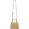 Cult Gaia Sybil Flap Rattan Crossbody Bag In Natural