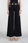 Cult Gaia Sydney Pants In Black Cotton In Black