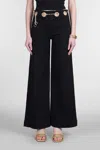 Cult Gaia Sydney Pants In Black Cotton In Black